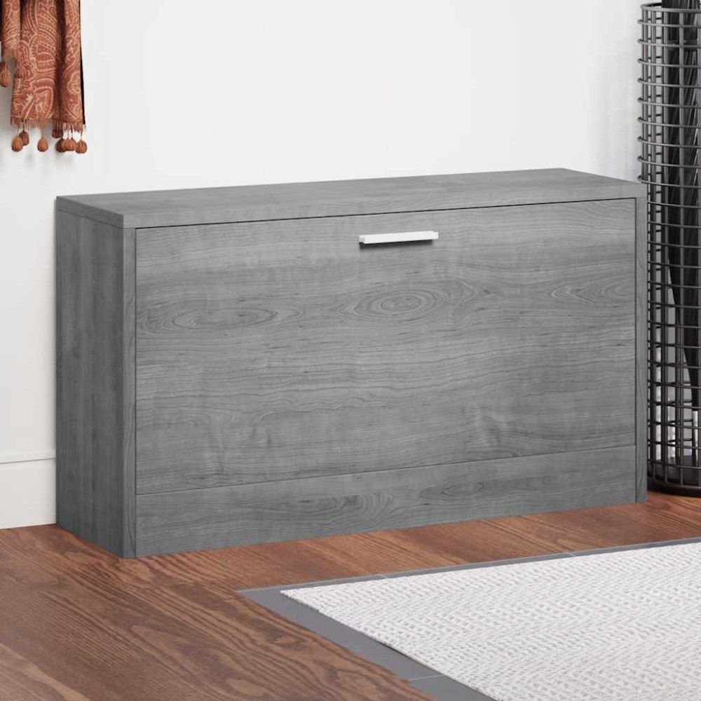 vidaXL Skobänk grå sonoma 80x24x45 cm konstruerat trä