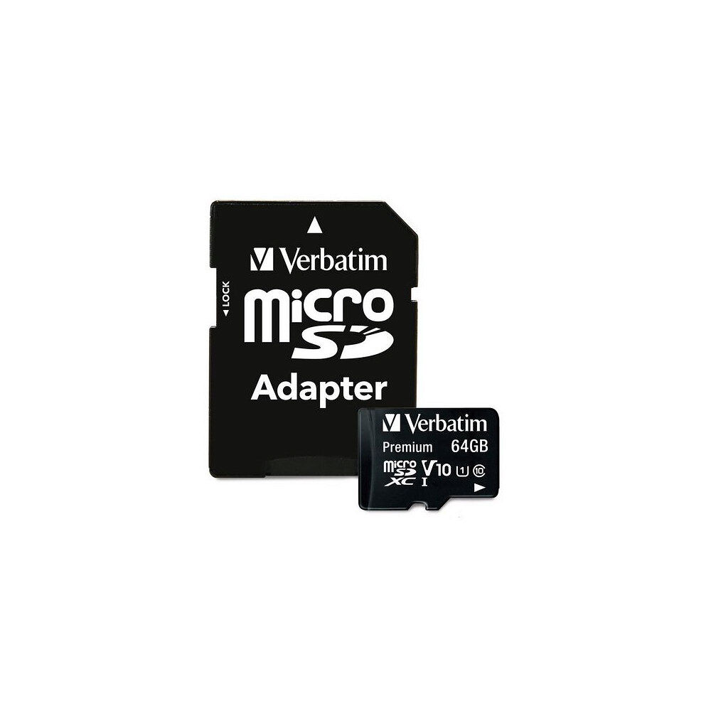 VERBATIM Minneskort VERBATIM Micro SDXC 64GB CL10