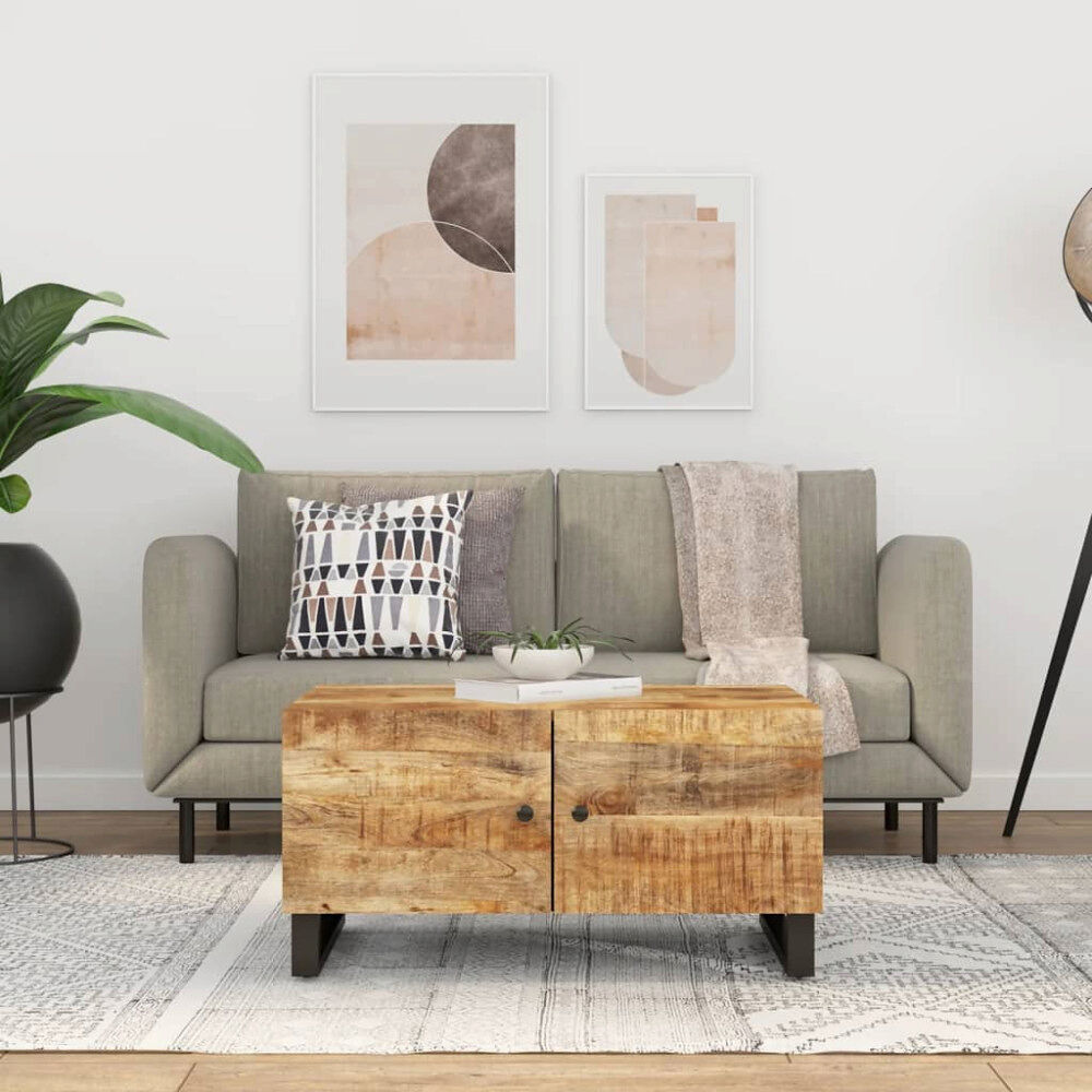 vidaXL Soffbord 80x50x40 cm massivt mangoträ och konstruerat trä