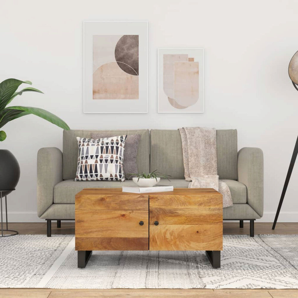 vidaXL Soffbord 80x50x40 cm massivt mangoträ och konstruerat trä