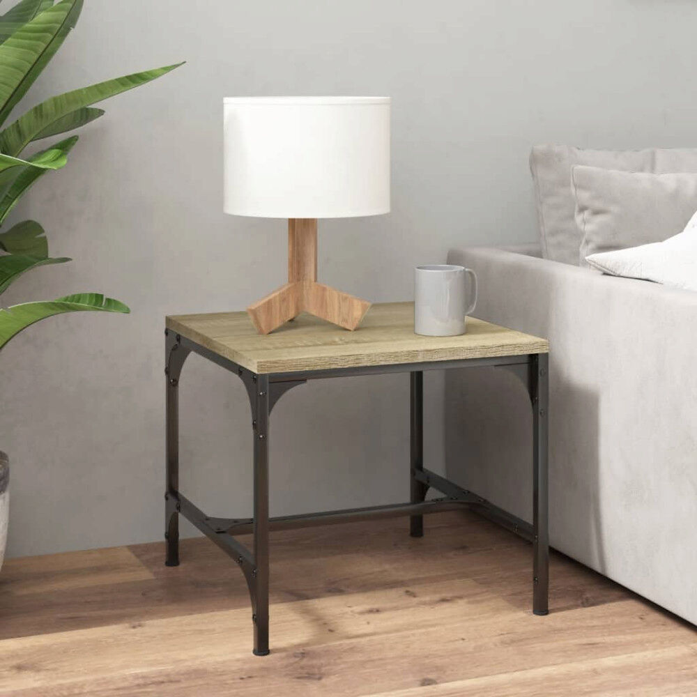 vidaXL Soffbord sonoma-ek 50x50x35 cm konstruerat trä