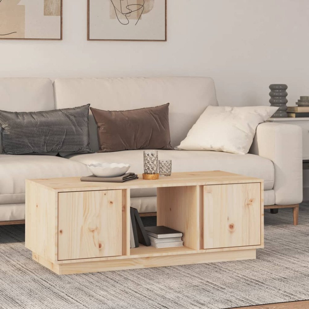vidaXL Soffbord 110x50x40 cm massiv furu