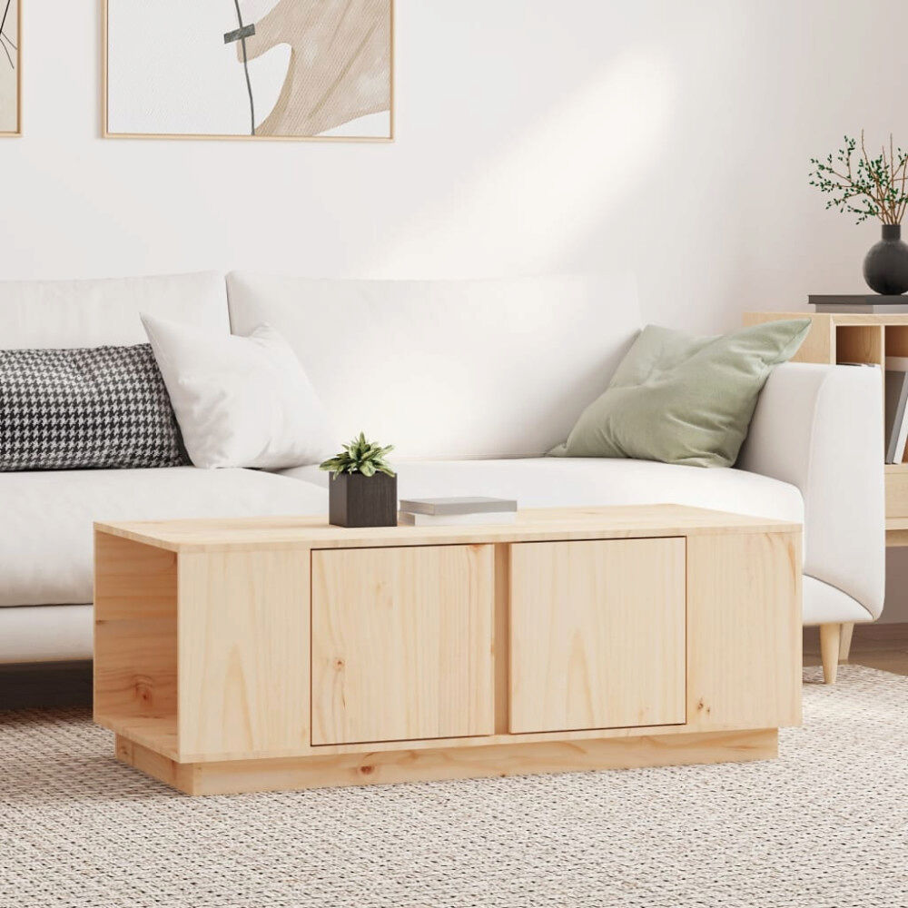 vidaXL Soffbord 110x50x40 cm massiv furu