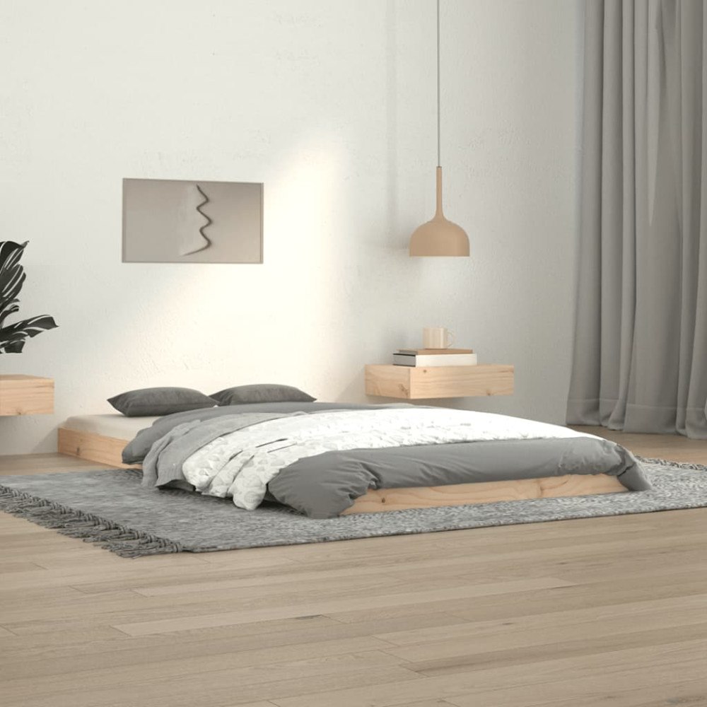 vidaXL Sängram 100x200 cm massiv furu