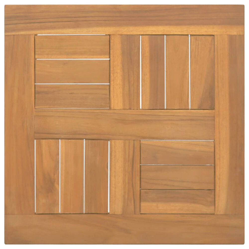 vidaXL Fyrkantig bordsskiva 40x40x2,5 cm massiv teak