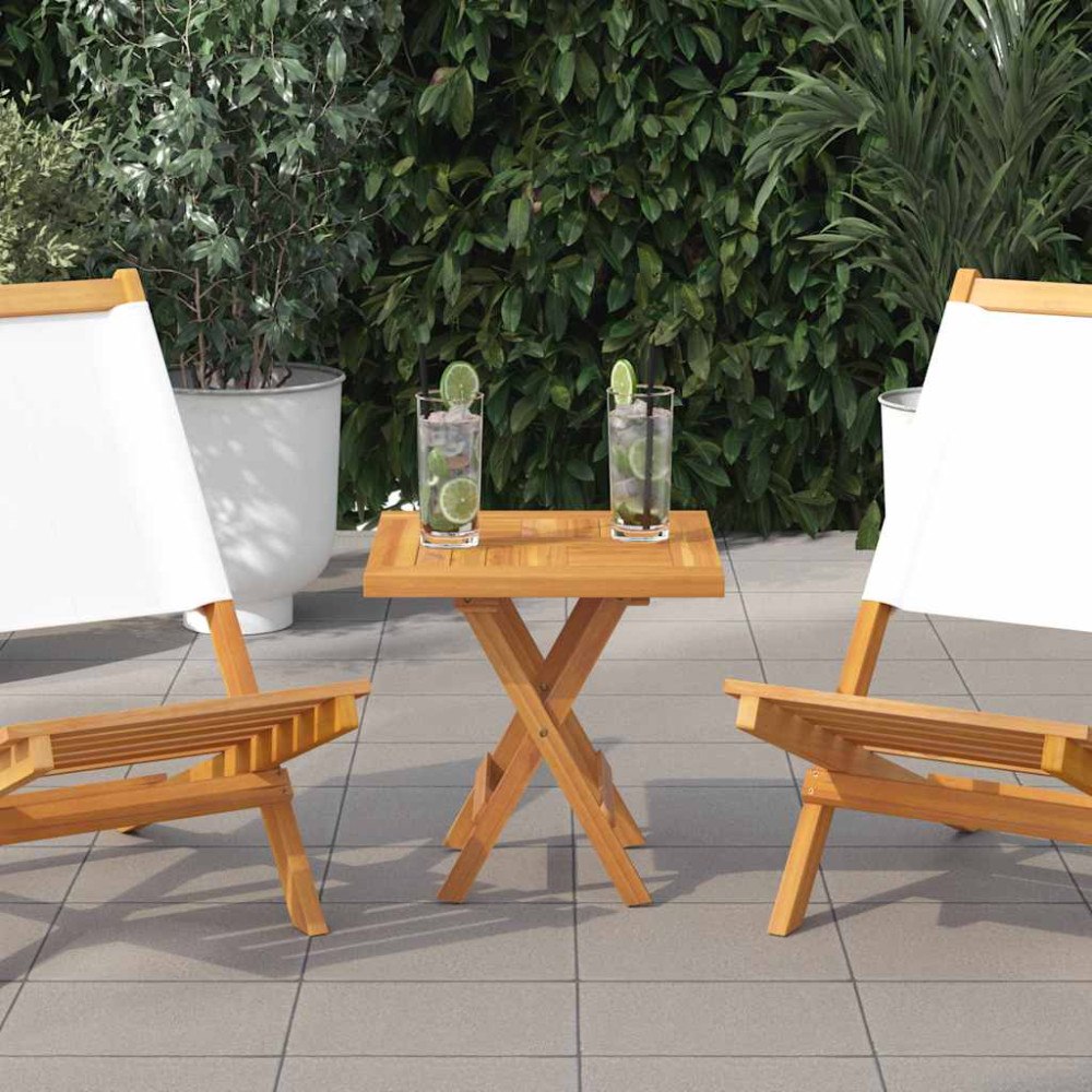 vidaXL Fyrkantig bordsskiva 50x50x2,5 cm massiv teak