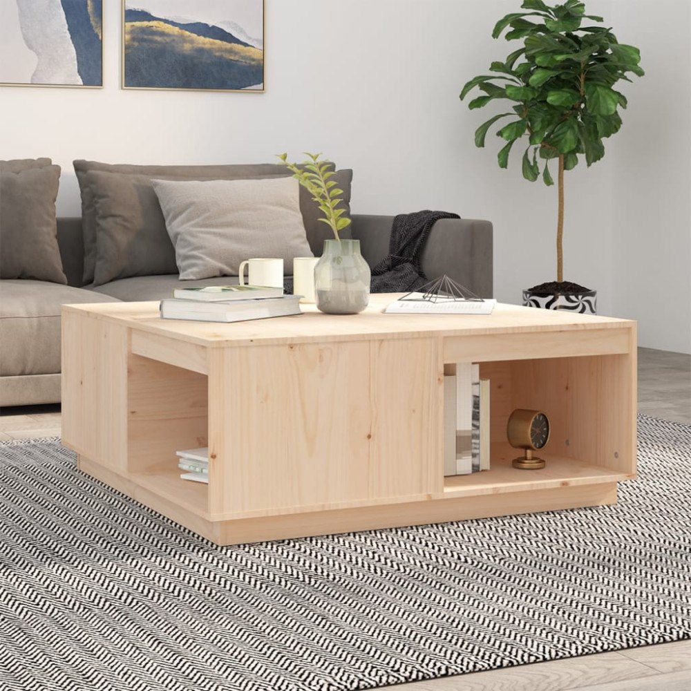 vidaXL Soffbord 100x101x40,5 cm massiv furu