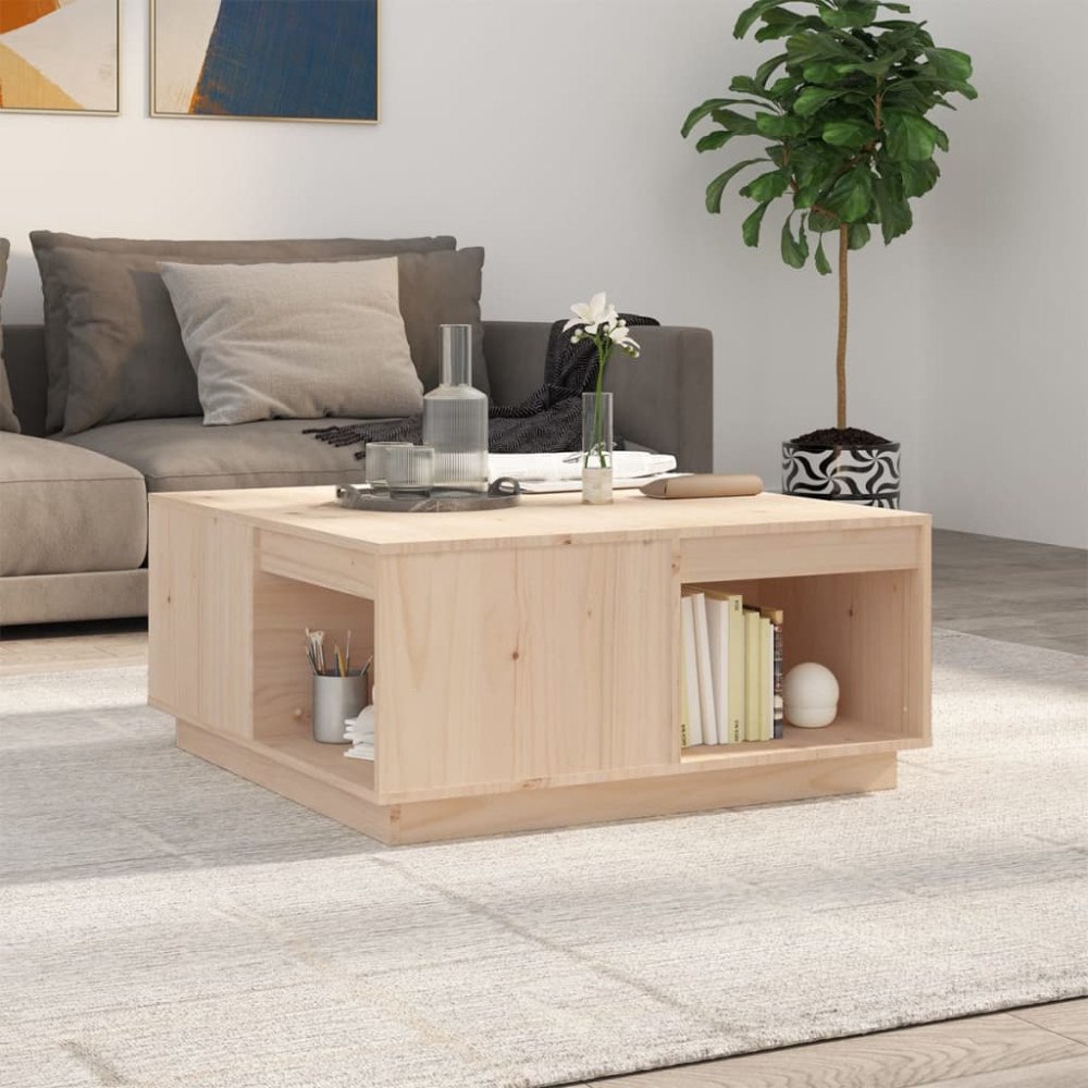 vidaXL Soffbord 80x81x36,5 cm massiv furu