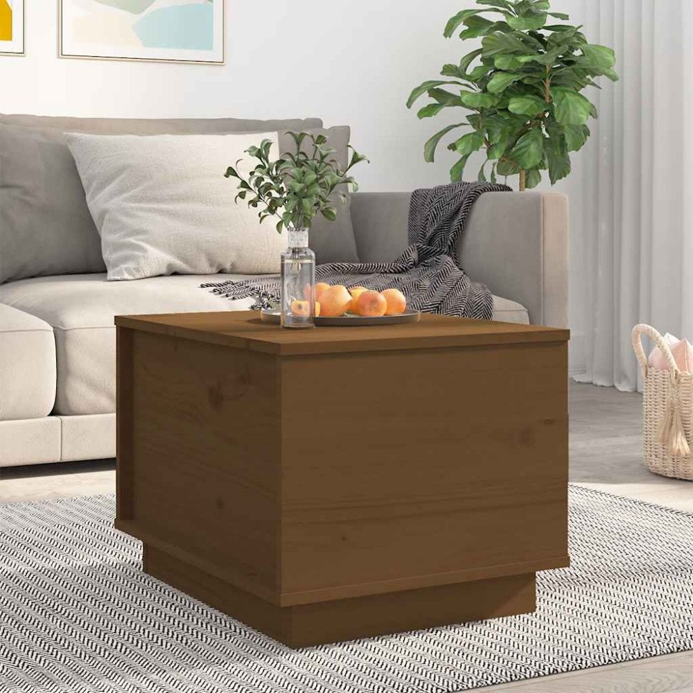 vidaXL Soffbord honungsbrun 40x50x35 cm massiv furu