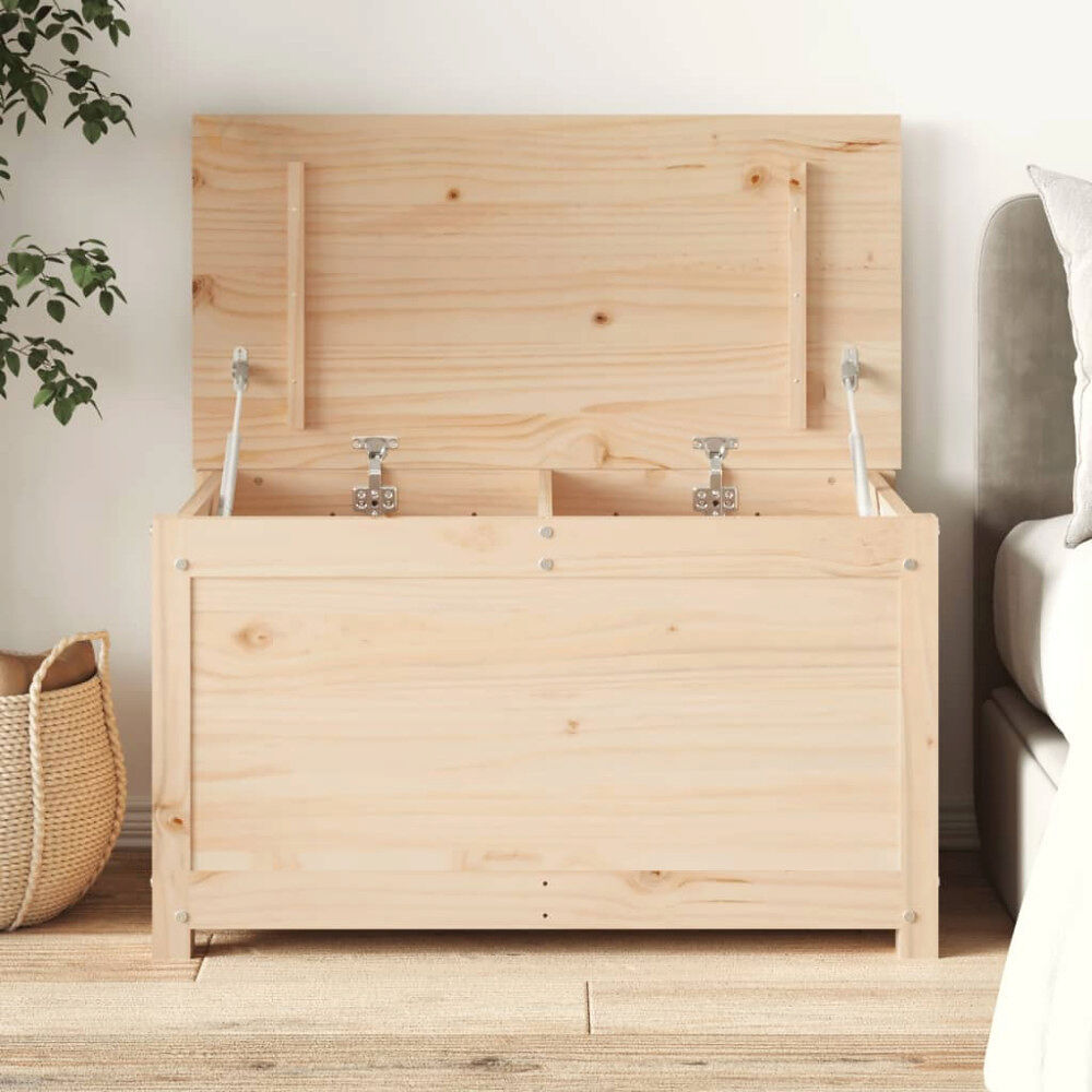 vidaXL Förvaringslåda 80x40x45,5 cm massiv furu