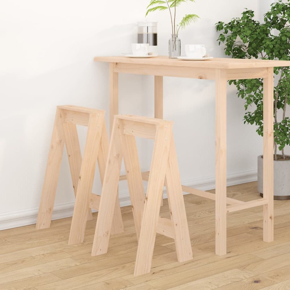 vidaXL Pallar 2 st 40x40x75 cm massiv furu