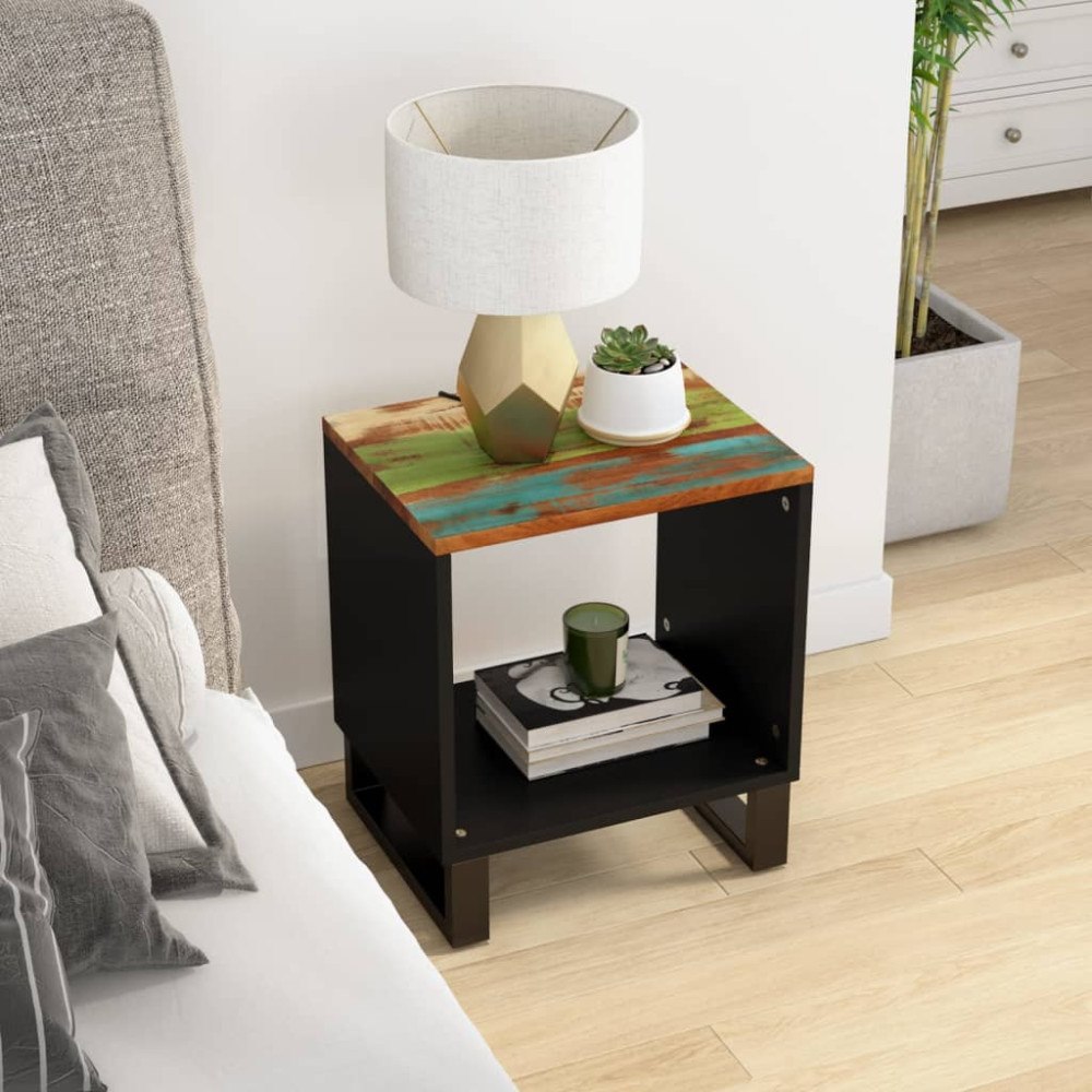 vidaXL Soffbord 40x31x46 cm massivt återvunnet och konstruerat trä