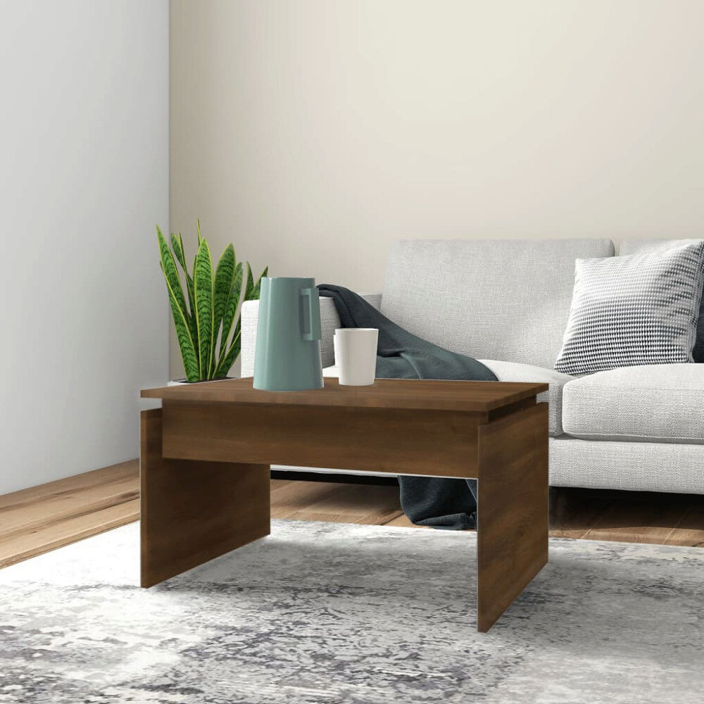 vidaXL Soffbord brun ek 68x50x38 cm konstruerat trä