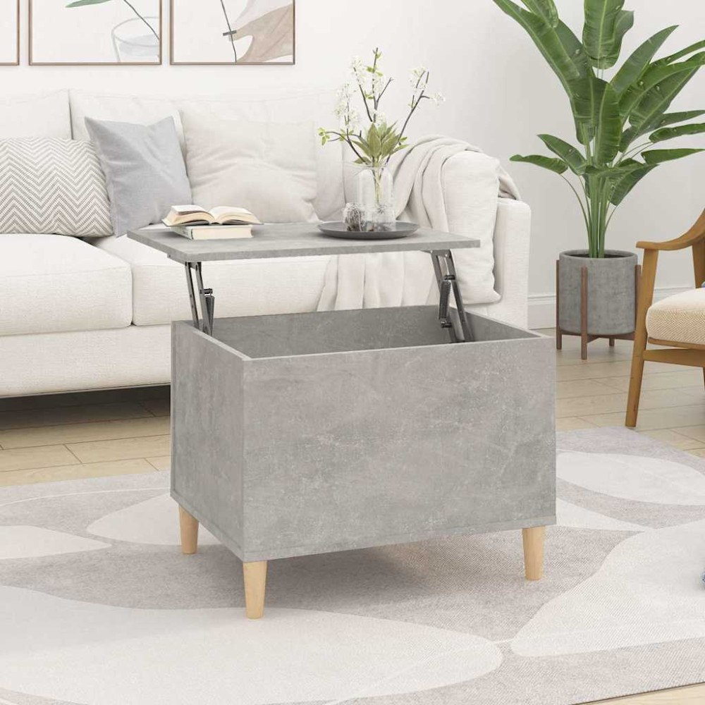 vidaXL Soffbord betonggrå 60x44,5x45 cm konstruerat trä