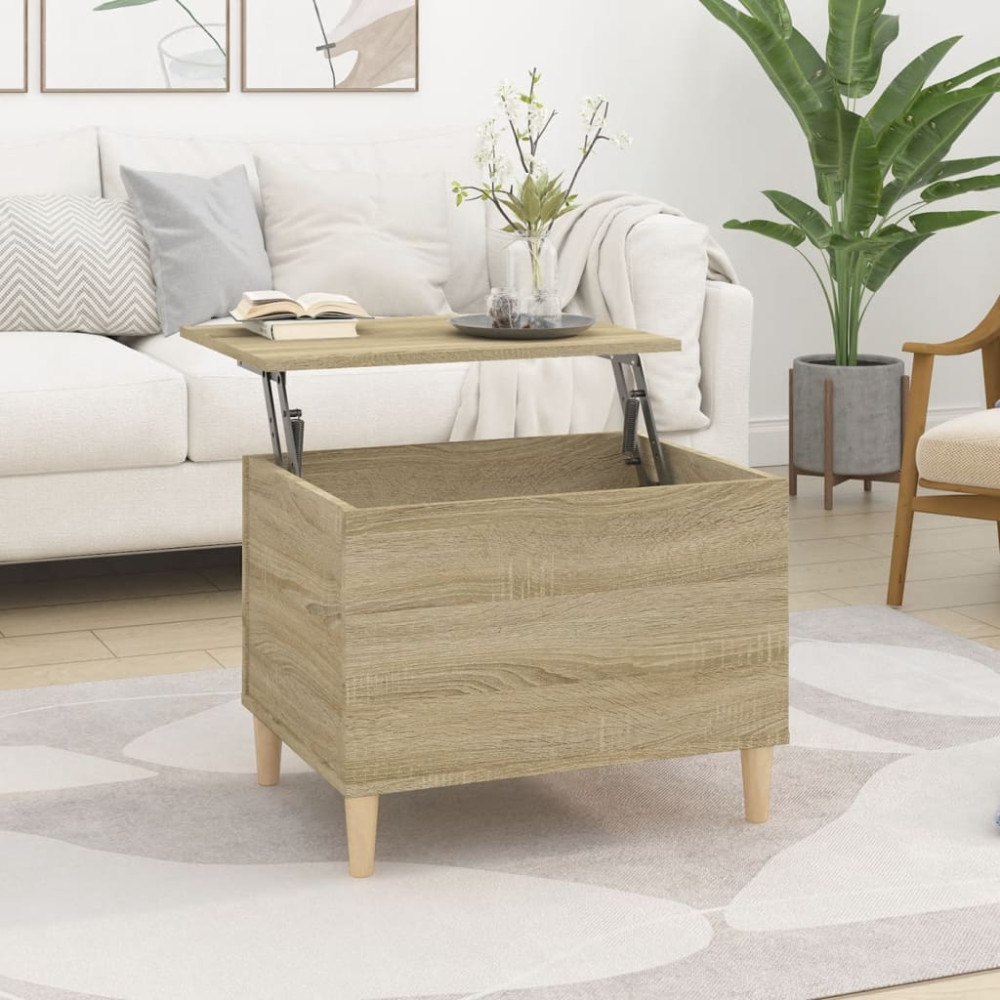 vidaXL Soffbord sonoma-ek 60x44,5x45 cm konstruerat trä