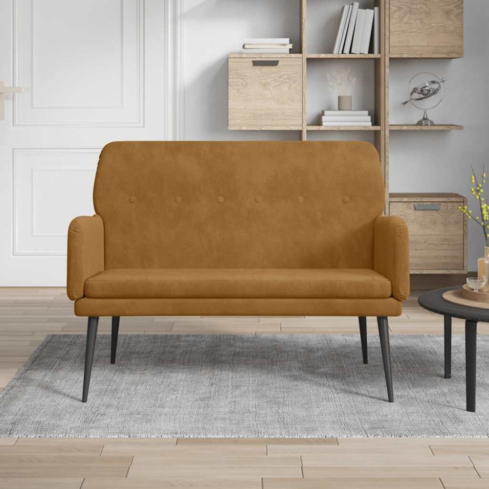 vidaXL Bänk bun 108x79x79 cm sammet
