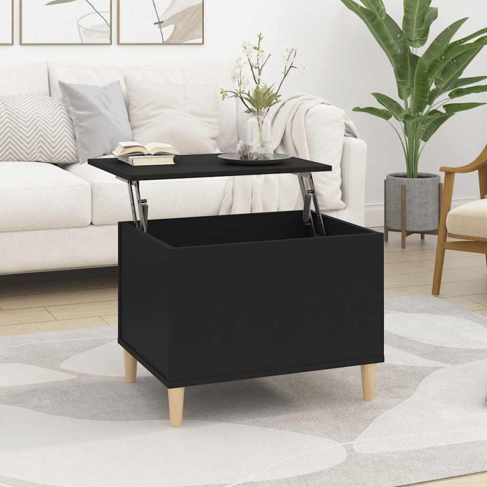 vidaXL Soffbord svart 60x44,5x45 cm konstruerat trä