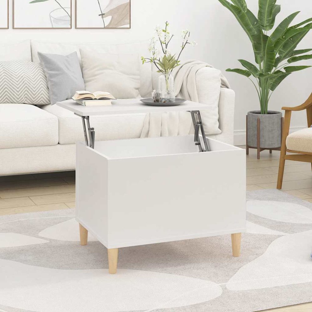 vidaXL Soffbord vit 60x44,5x45 cm konstruerat trä
