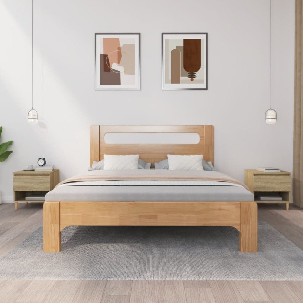 vidaXL Sängbord 2 st sonoma-ek 50x46x50 cm konstruerat trä