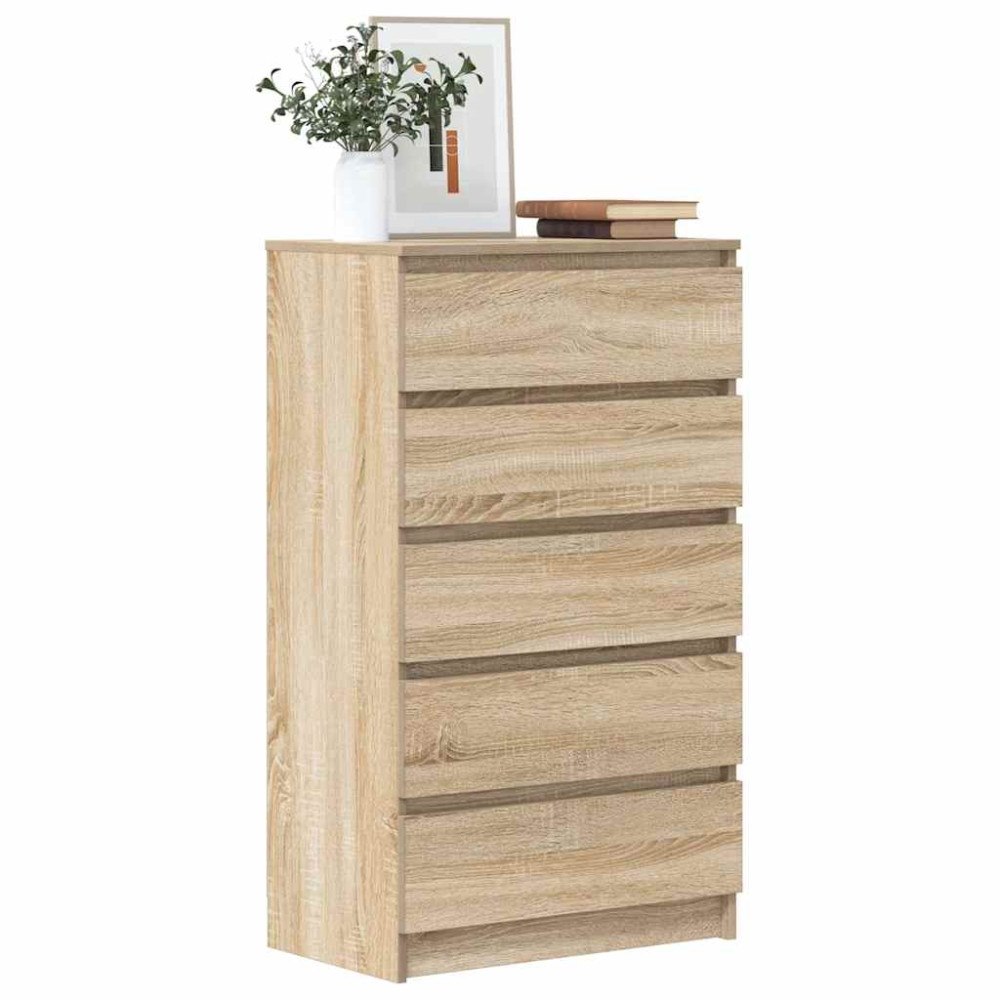 vidaXL Byrå sonoma-ek 60x36x103 cm konstruerat trä
