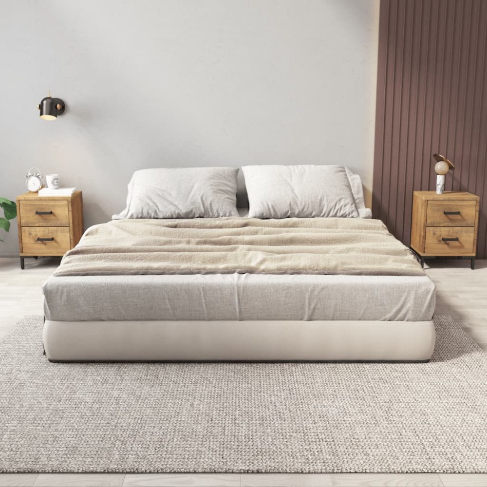 vidaXL Sängbord 2 st 36x30x45 cm massiv furu