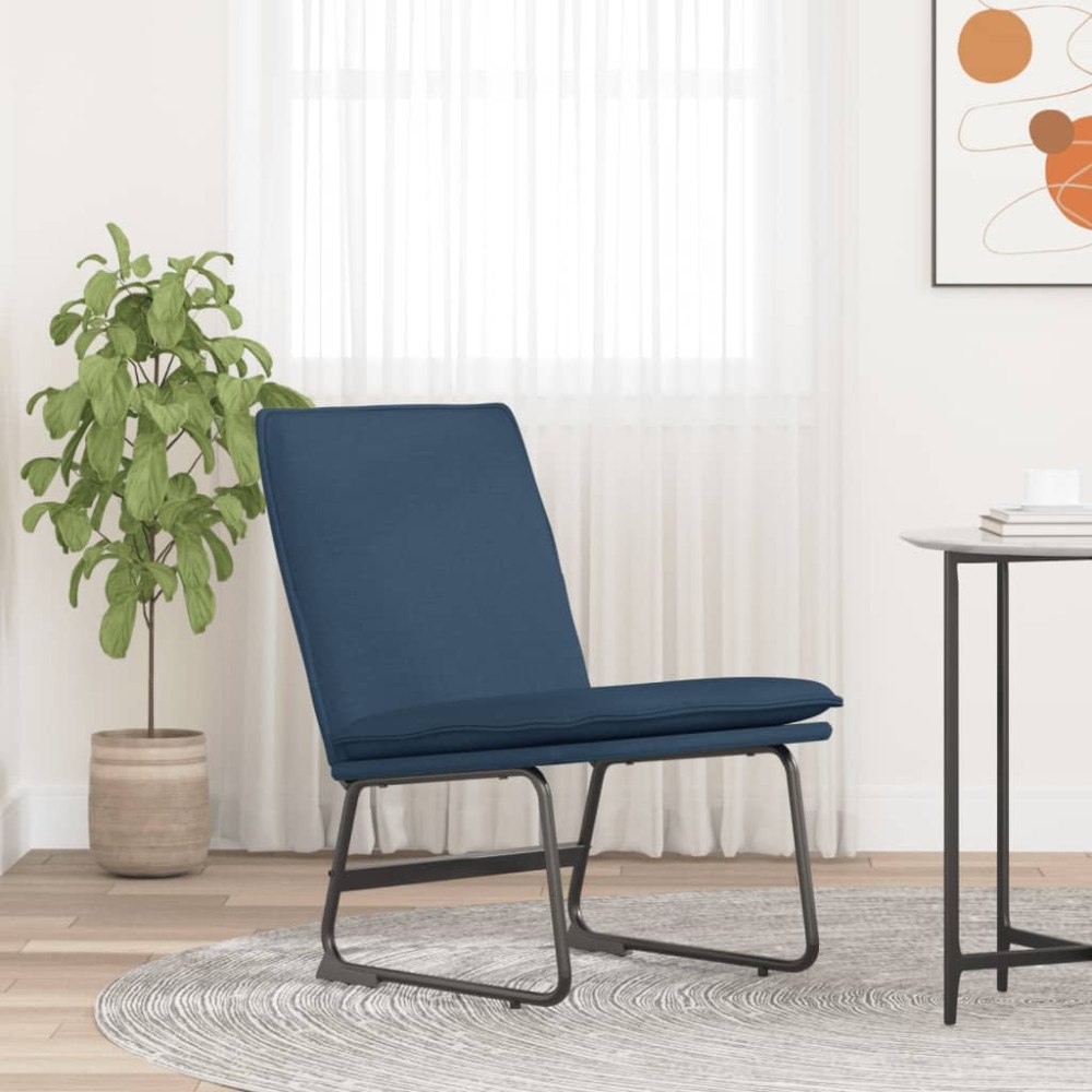 vidaXL Loungestol blå 52x75x76 cm tyg