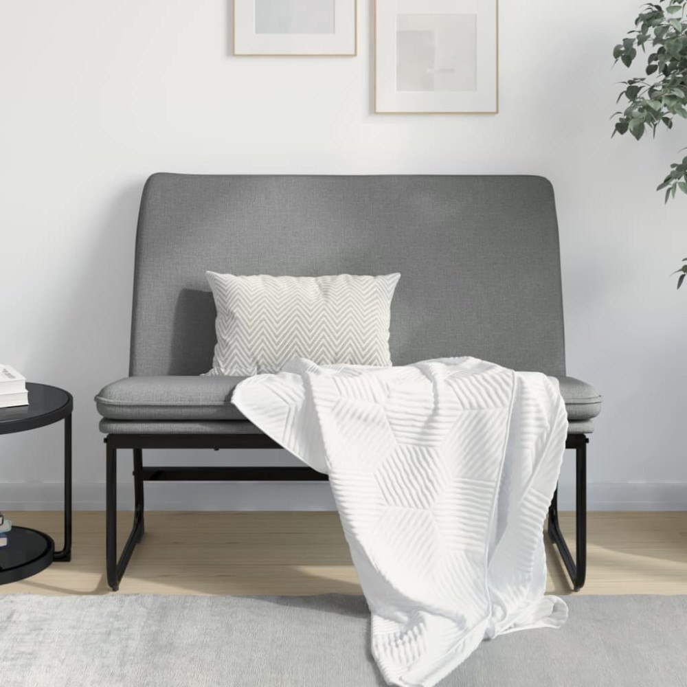 vidaXL Bänk mörkgrå 100x75x76 cm tyg