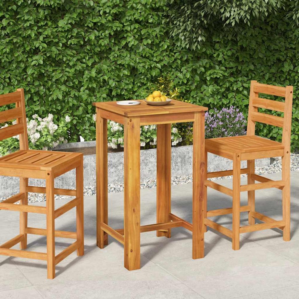 vidaXL Ståbord för utomhusbruk 60x60x105 cm massiv akacia