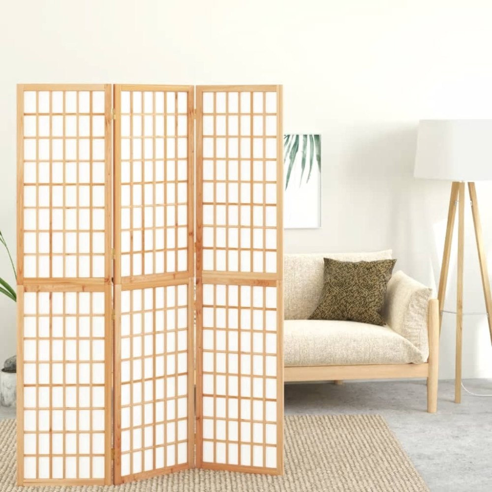 vidaXL Rumsavdelare med 3 paneler japansk stil 120x170 cm