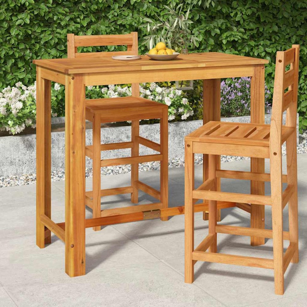 vidaXL Ståbord för utomhusbruk 120x60x105 cm massiv akacia