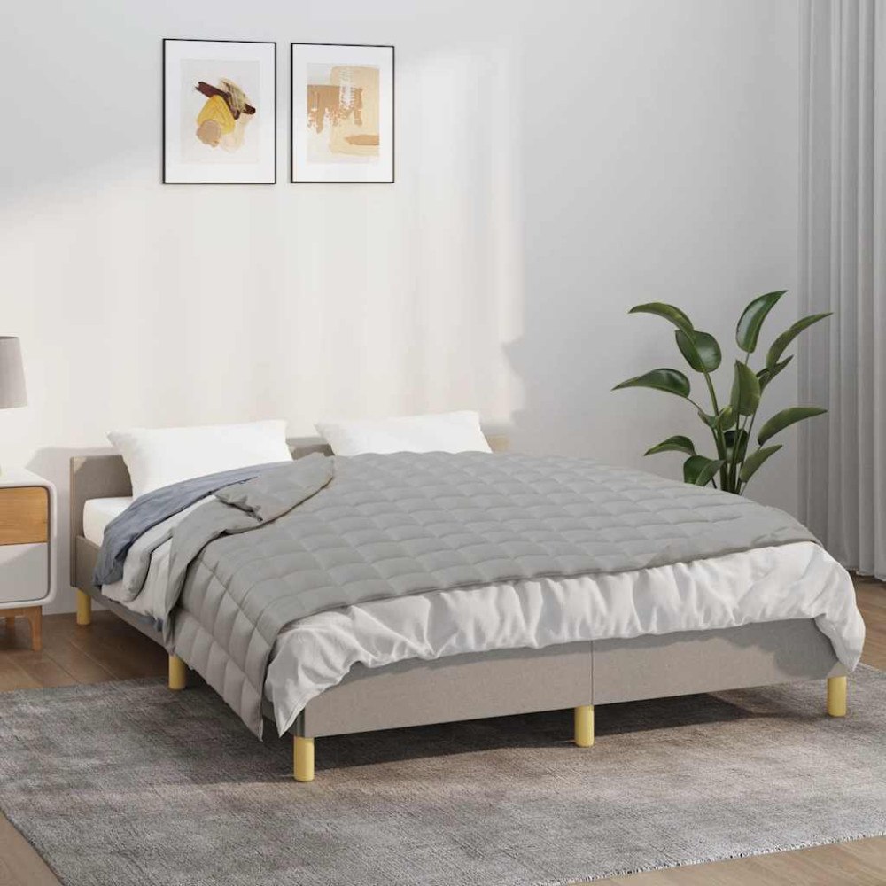 vidaXL Tyngdtäcke grå 150x200 cm 11 kg tyg