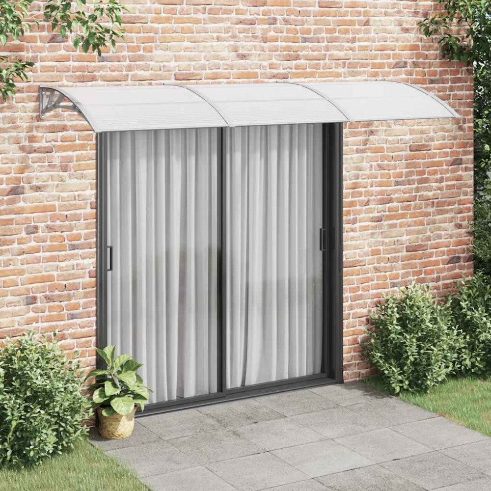 vidaXL Entrétak grå 300x100 cm polykarbonat