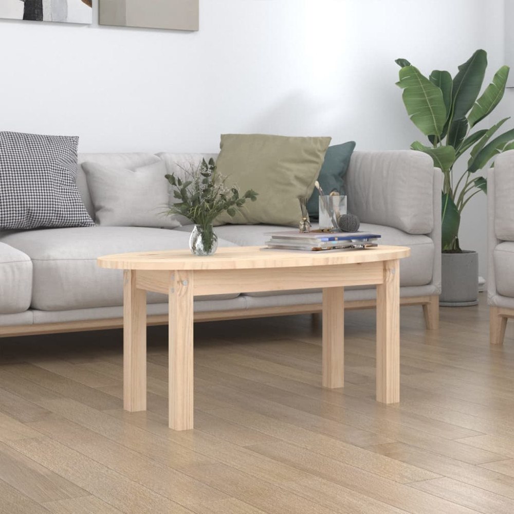 vidaXL Soffbord 80x40x35 cm massiv furu