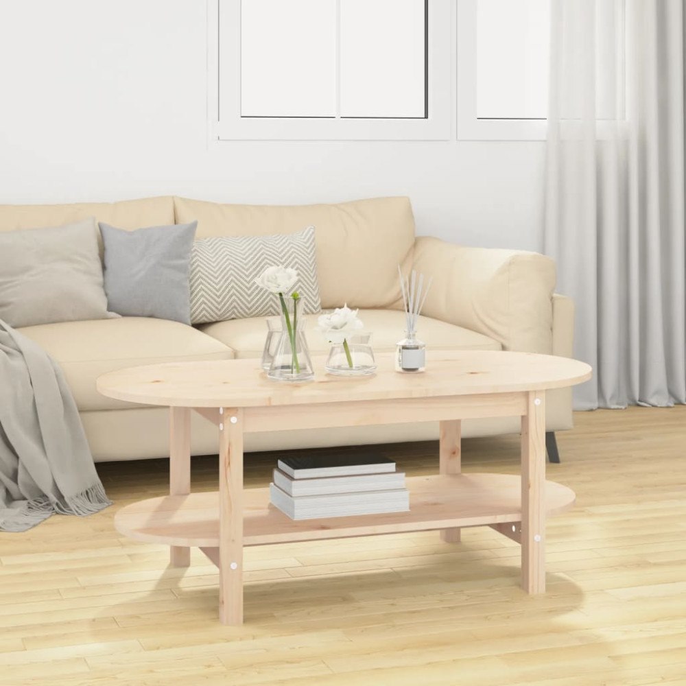 vidaXL Soffbord 110x55x45 cm massiv furu
