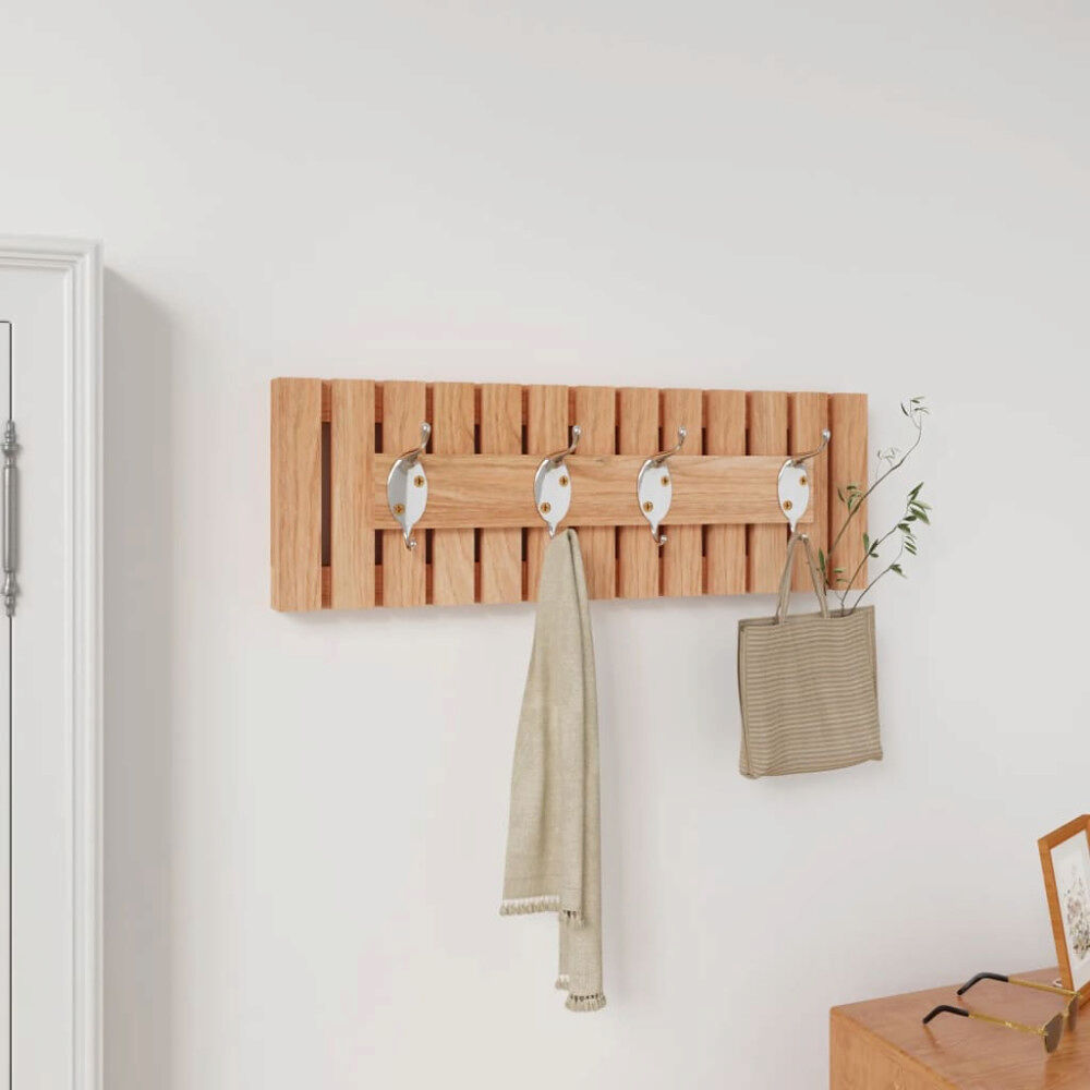 vidaXL Klädhängare 42x8,5x14 cm massivt valnötsträ