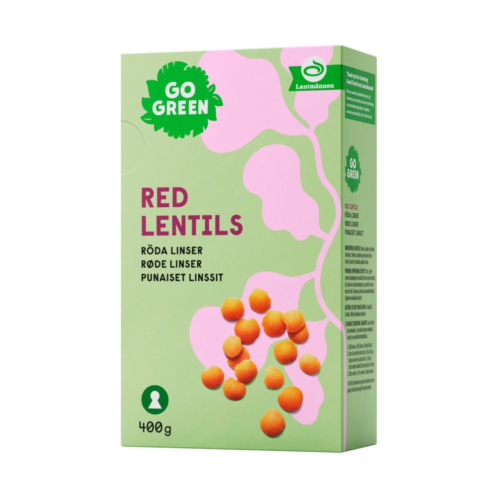 GoGreen Röda linser 400 g