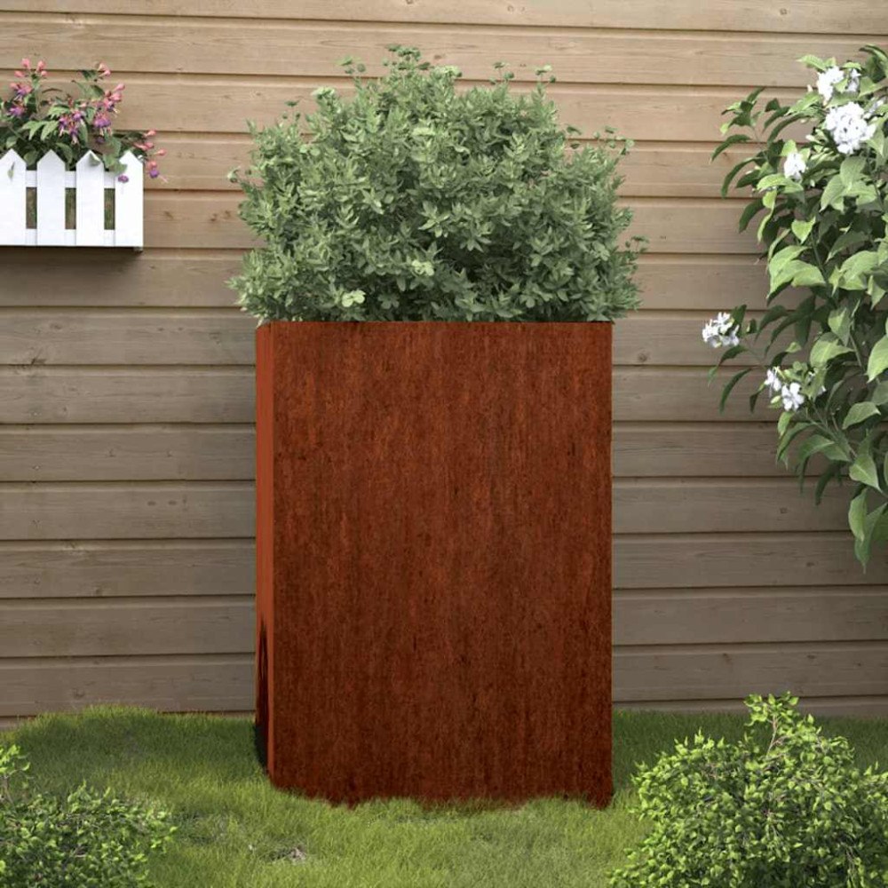 vidaXL Odlingslåda 52x48x75 cm rosttrögt stål