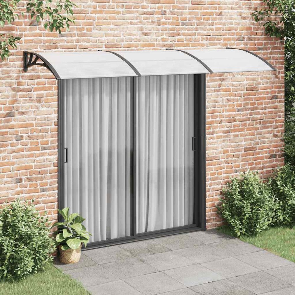 vidaXL Entrétak svart 300x100 cm polykarbonat