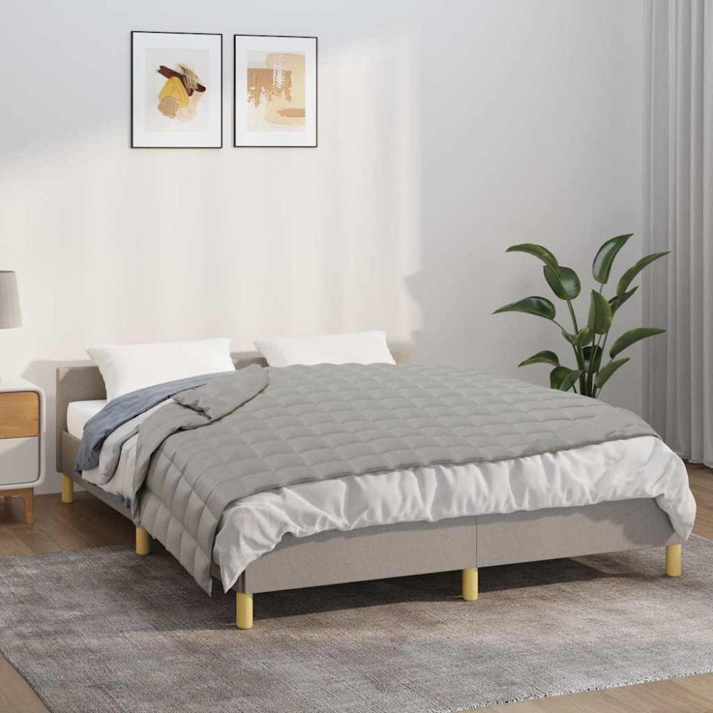 vidaXL Tyngdtäcke grå 140x200 cm 10 kg tyg