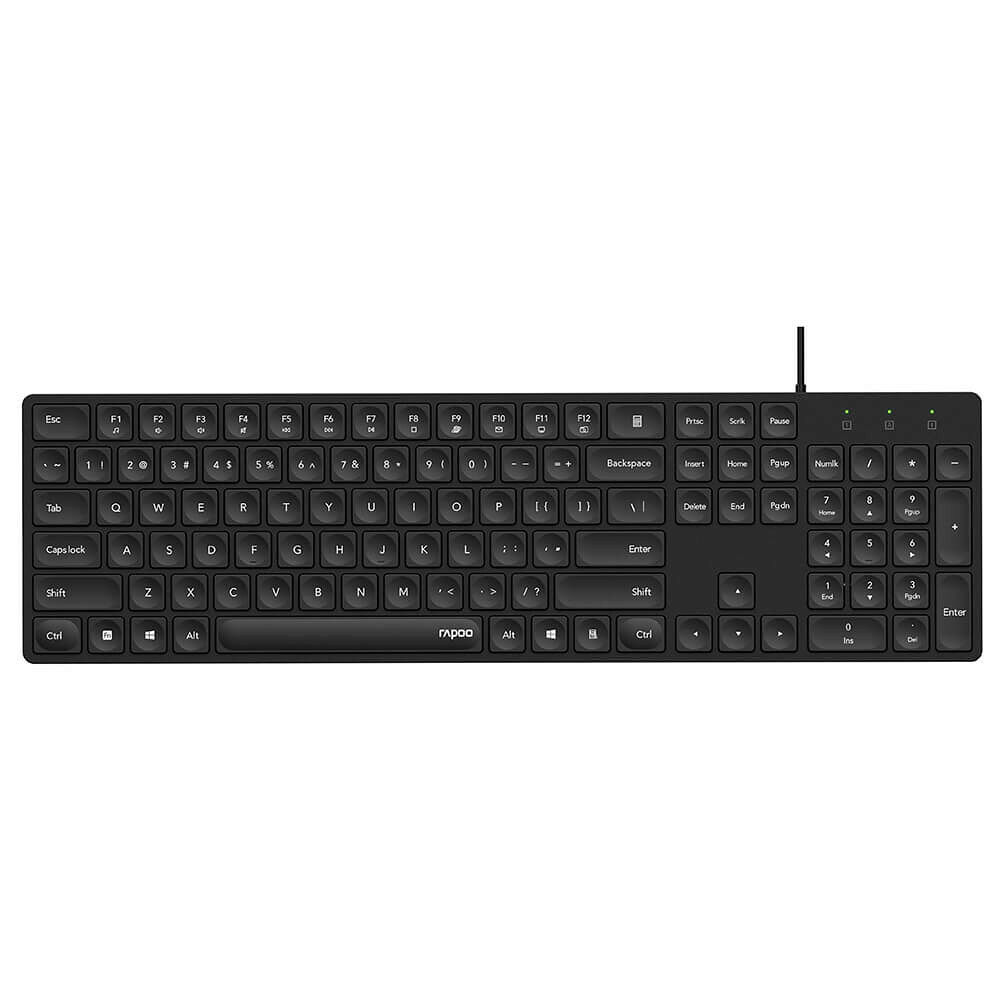 RAPOO Keyboard NK8020 Wired USB Black