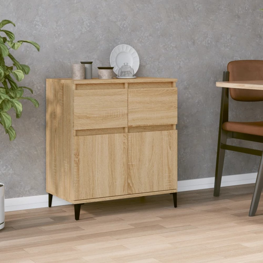 vidaXL Byrå sonoma-ek 60x35x70 cm konstruerat trä