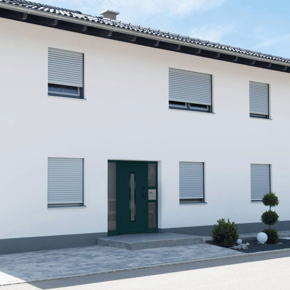 vidaXL Ytterdörr antracit 98x200 cm PVC