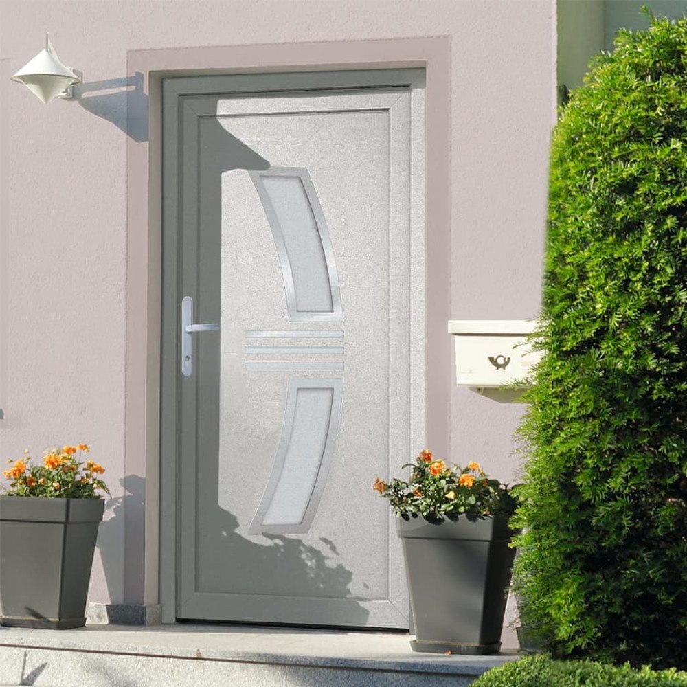 vidaXL Ytterdörr vit 88x200 cm PVC