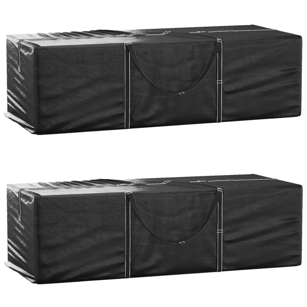 vidaXL Dynväska 2 st svart 135x40x55 cm polyeten