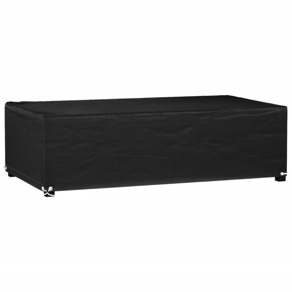vidaXL Överdrag för utemöbler 8 ölj. 125x70x35 cm rektangulärt