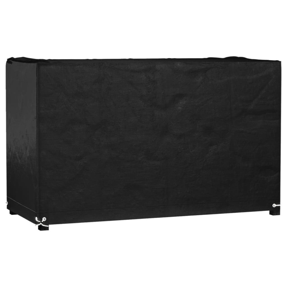 vidaXL Överdrag för utemöbler 8 öljetter 125x55x75 cm rektangulärt