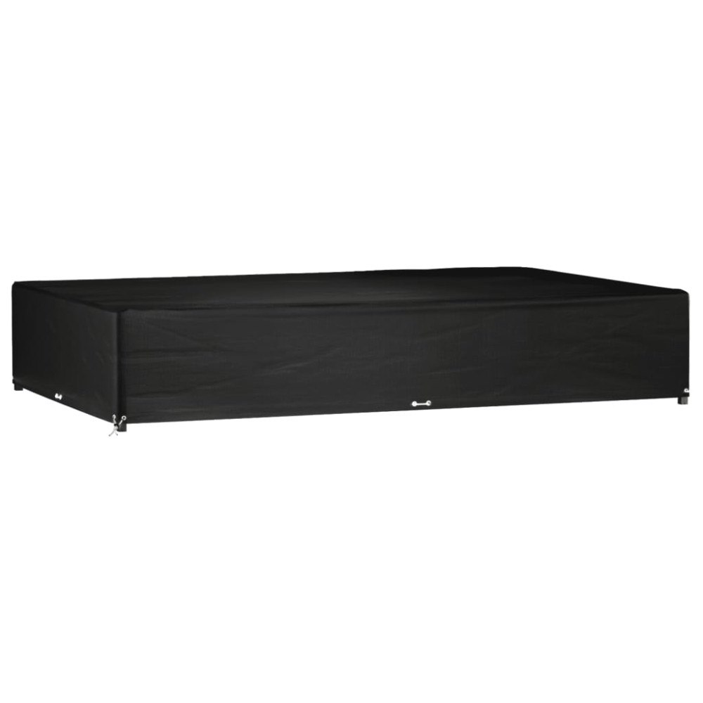 vidaXL Överdrag för trädgårdsmöbler 16 ölj. 325x205x60 cm rektangulärt