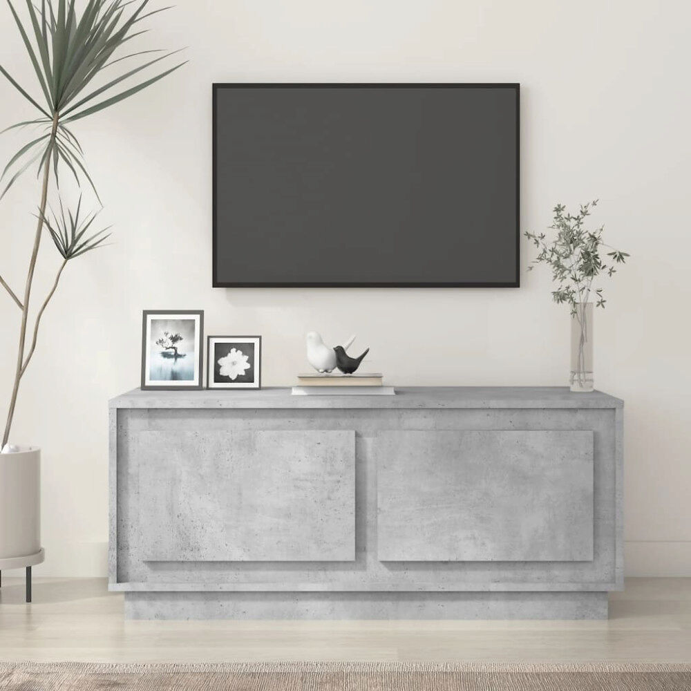 vidaXL Soffbord betonggrå 102x50x44 cm konstruerat trä