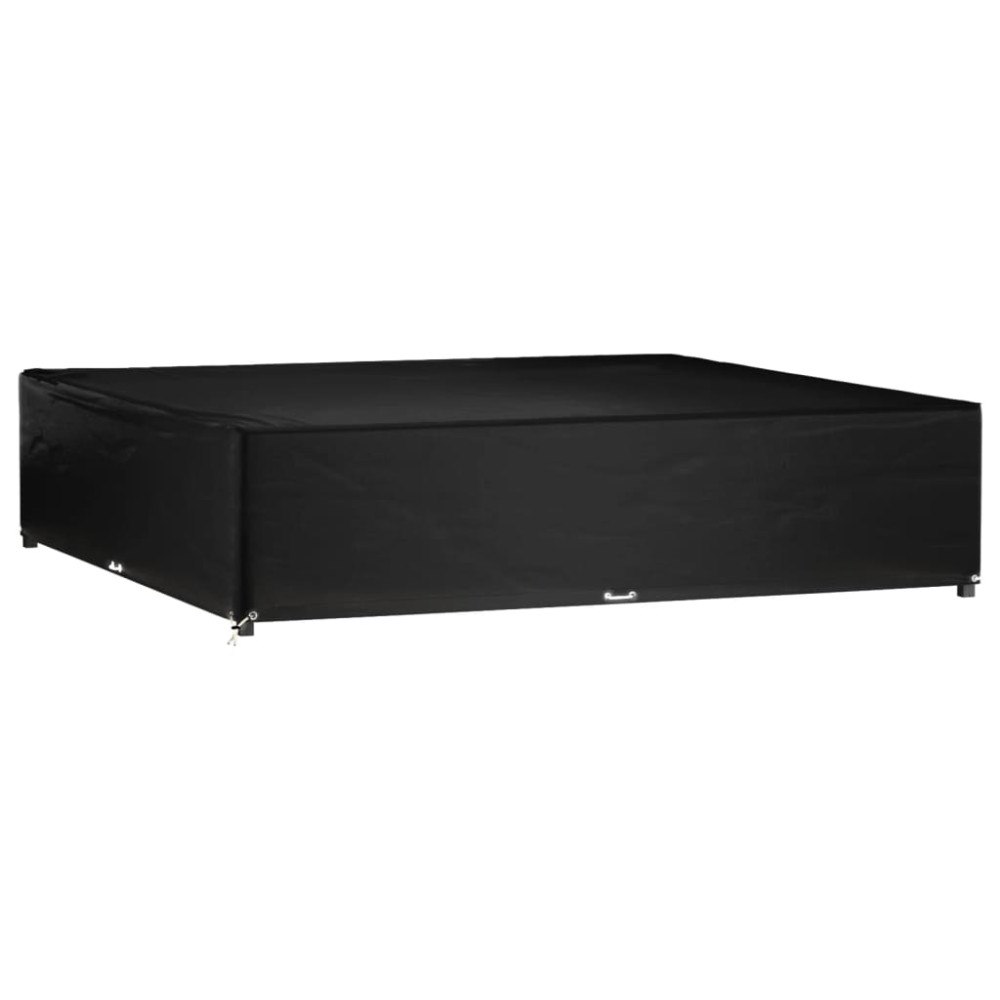 vidaXL Överdrag för trädgårdsmöbler 16 ölj. 240x240x55 cm fyrkantig