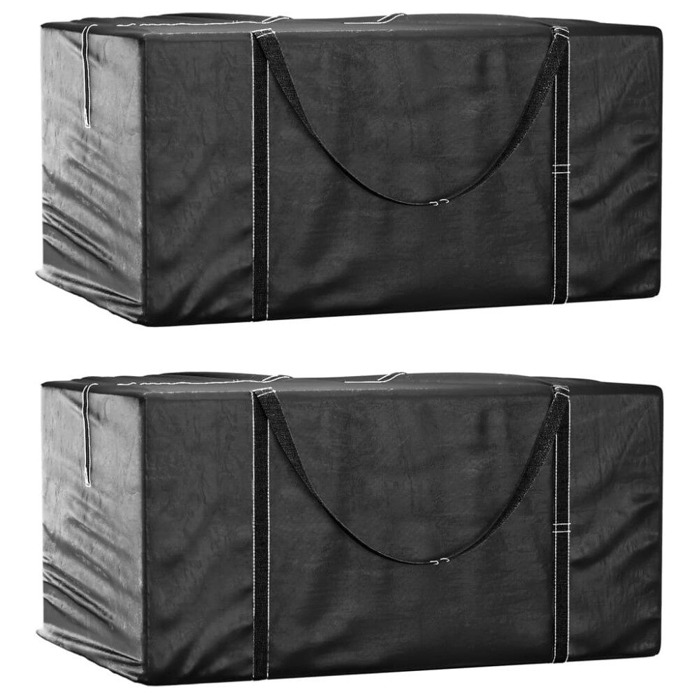 vidaXL Dynväskor 2 st svart 150x75x75 cm polyeten
